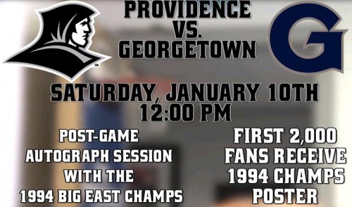 First 2,000 Fans at January 10th Georgetown Game Receive 1994 Champs Poster